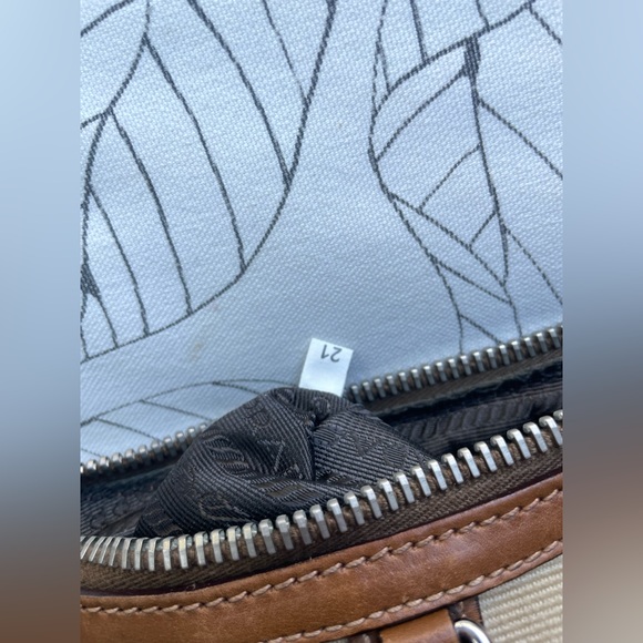 PRADA Tessuto re-edition 2005 nylon leather striped bag hobo purse - Picture 11 of 15